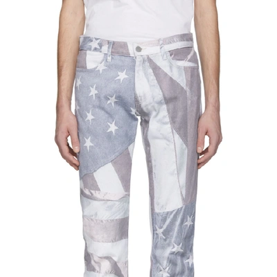 Shop 424 Off-white Flag Collage Jeans