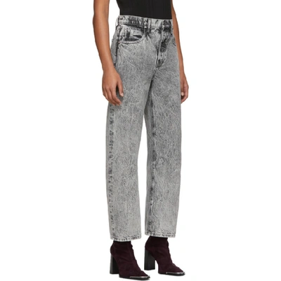 Shop Alexander Wang Grey Curb Jeans In Light Grey