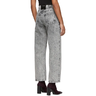 Shop Alexander Wang Grey Curb Jeans In Light Grey