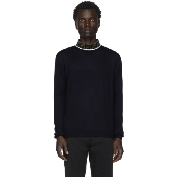 fendi mock neck sweater