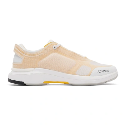 Shop Athletics Footwear White And Yellow One Sneakers In Wtcc