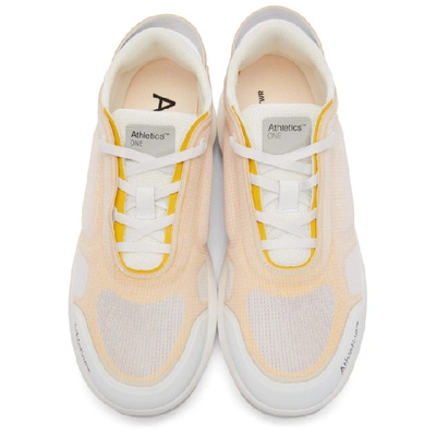 Shop Athletics Footwear White And Yellow One Sneakers In Wtcc
