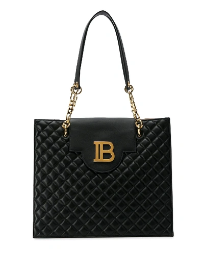 Shop Balmain 'bshopper' Handtasche In 黑色