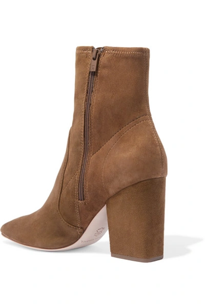 Shop Loeffler Randall Isla Suede Ankle Boots In Brown