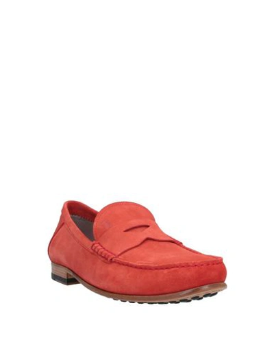Tod's Loafers In Red