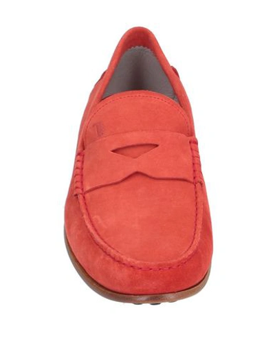 Tod's Loafers In Red