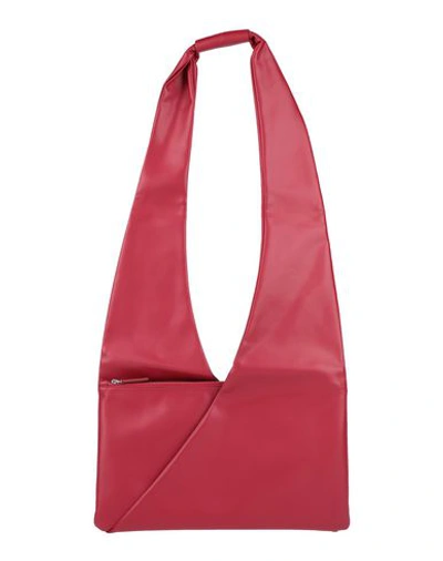 Shop Mm6 Maison Margiela Handbags In Brick Red