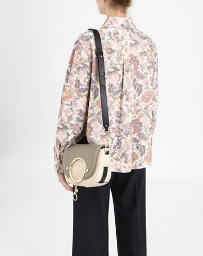 Shop See By Chloé Mara Crossbody Bag Woman Cross-body Bag Dove Grey Size - Bovine Leather
