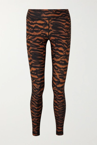 Shop The Upside Tiger-print Stretch Leggings In Orange