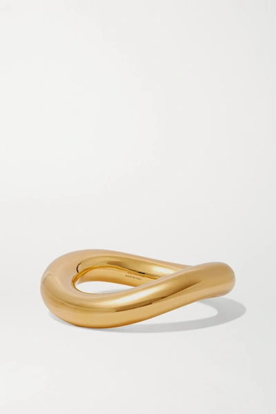 Shop Balenciaga Gold-tone Bangle