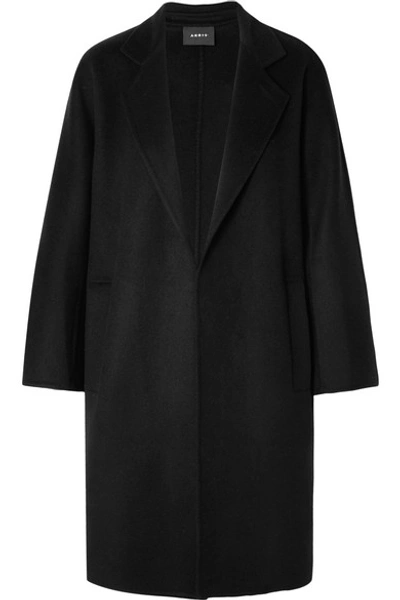 Shop Akris Halma Cashmere Coat In Black