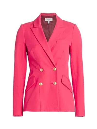 Shop Derek Lam 10 Crosby Rodeo Double-breasted Blazer In Hot Pink