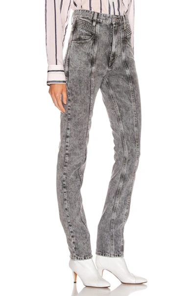 Shop Isabel Marant Étoile Hominy Denim Pant In Grey