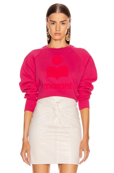 Shop Isabel Marant Étoile Isabel Marant Etoile Milly Sweatshirt In Pink In Neon Pink