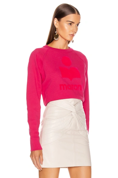 Shop Isabel Marant Étoile Isabel Marant Etoile Milly Sweatshirt In Pink In Neon Pink