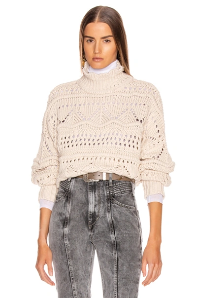 Shop Isabel Marant Étoile Naka Sweater In Ecru