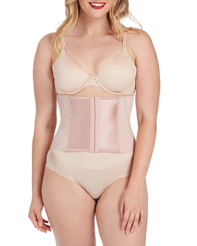 Shop Spanx Under Sculpture Waist-cincher Shaper Corset In Cameo Pink