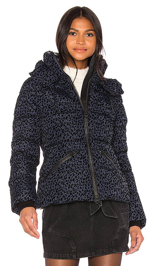 mackage leopard puffer
