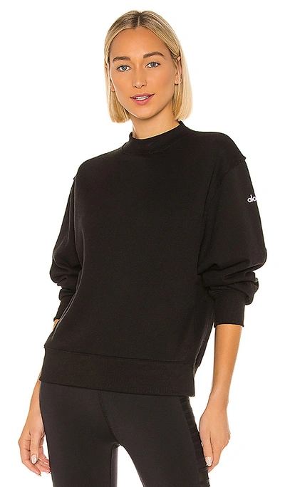 Shop Alo Yoga Alo Freestyle Sweatshirt In Black.