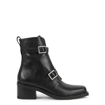 Shop Rag & Bone Fallon 65 Black Leather Ankle Boots