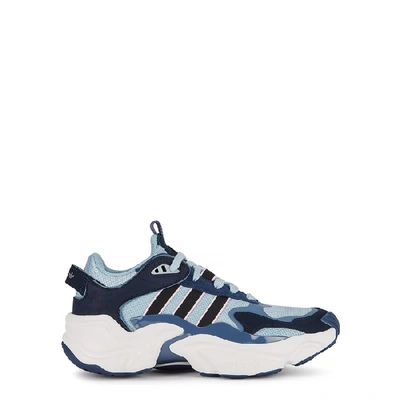 Shop Adidas Originals Magmur Panelled Mesh Sneakers In Blue