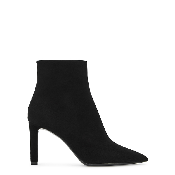 saint laurent black suede chelsea boots