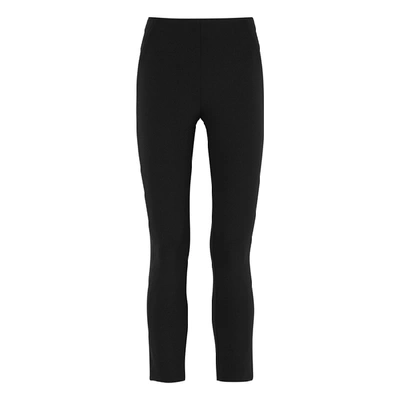 Shop Veronica Beard Black Stretch-jersey Trousers