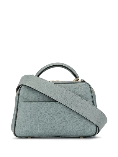 Shop Valextra Mini Series Tote Bag In Blue