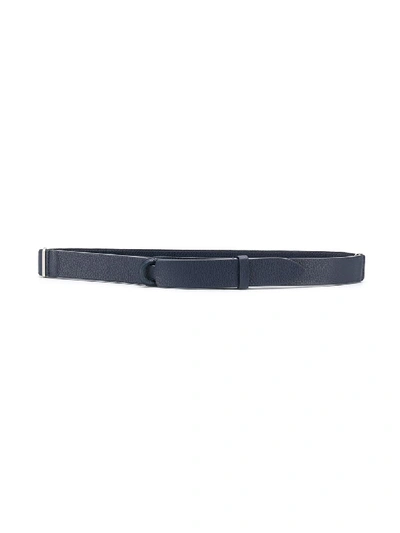 Shop Orciani Concealed-buckle Belt In Blue