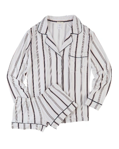 Shop Eberjey Giftable Gisele Striped Short Pajama Set In Stripes