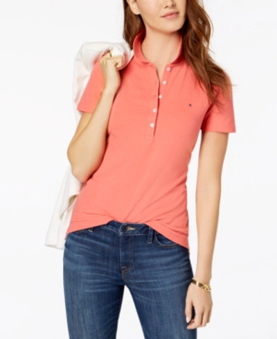 Tommy Hilfiger Core Polo Shirt, Created For Macy's In Coralis | ModeSens