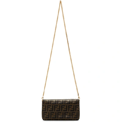 Shop Fendi Brown Forever  Envelope Bag In F13vk Black