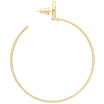 Shop Fendi Gold F Is  Earrings In F089u Gold