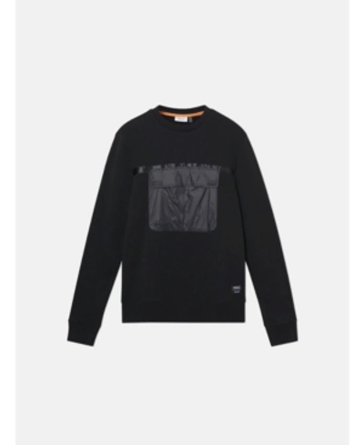 Shop Wesc Miles Utility Crewneck Sweatshirt In Black