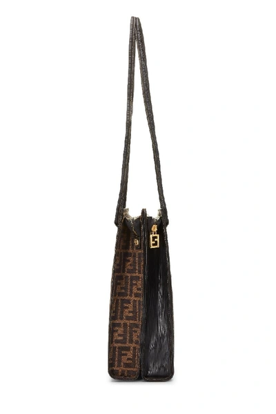 Pre-owned Fendi Brown Zucca Canvas Shoulder Bag