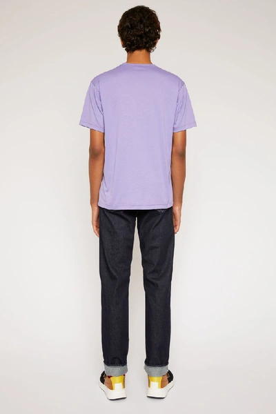 Shop Acne Studios Nash Face Lavender Purple In Classic Fit T-shirt
