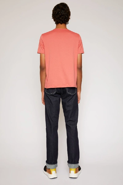 Shop Acne Studios Fa-wn-tshi000001 Pale Red In Slim-fit T-shirt