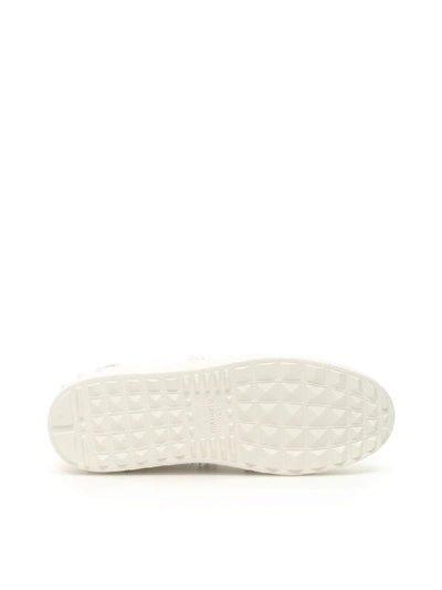 Shop Valentino Rockstud Untitled Sneakers In Bianco Bianco (white)