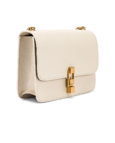 Shop Saint Laurent Carre Shoulder Bag In Neutral,white In Crema Soft