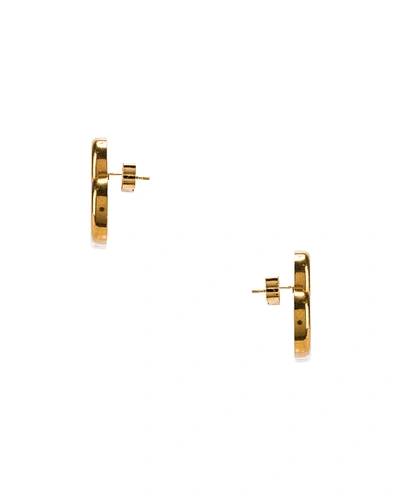Shop Balenciaga Bb Stud Earrings In Gold