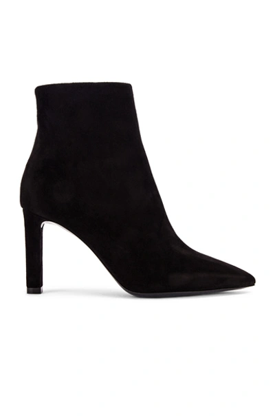 Shop Saint Laurent Kate Zip Ankle Booties In Black