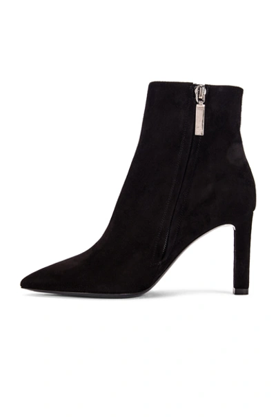 Shop Saint Laurent Kate Zip Ankle Booties In Black