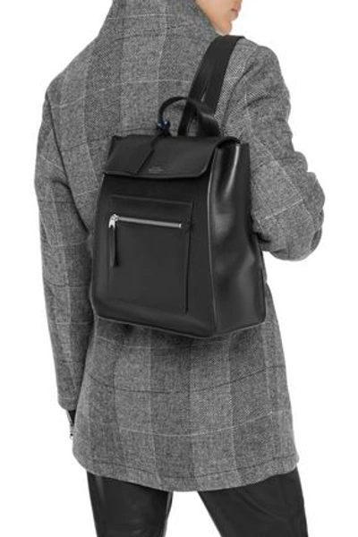 Shop Smythson Woman Bond Small Leather Backpack Black