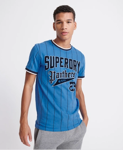 Shop Superdry Urban Varsity T-shirt In Blue