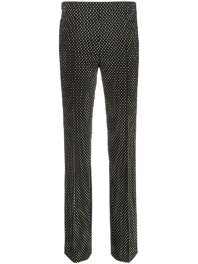 Shop Akris Punto Micro-pattern Trousers In Black