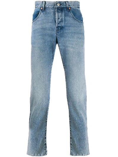Shop Gucci Straight-leg Slim-fit Jeans In Blue