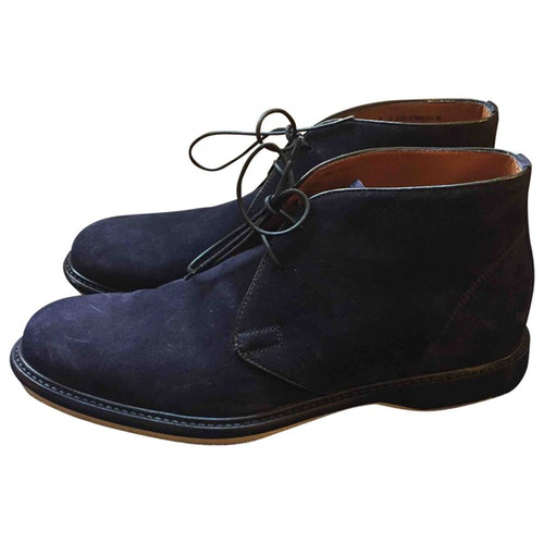 bally blue suede shoes