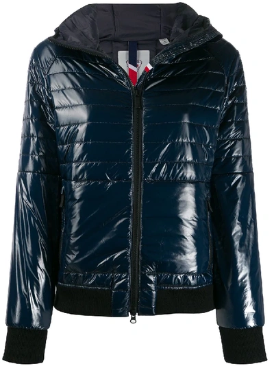 Shop Rossignol Cyrus Shiny Hooded Jacket In Blue