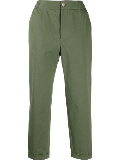 Shop Nanushka Straight Leg Chinos In Green