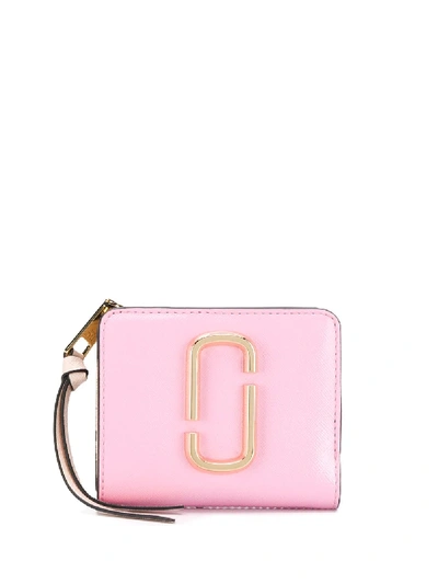 Shop Marc Jacobs The Snapshot Mini Compact Wallet In Pink